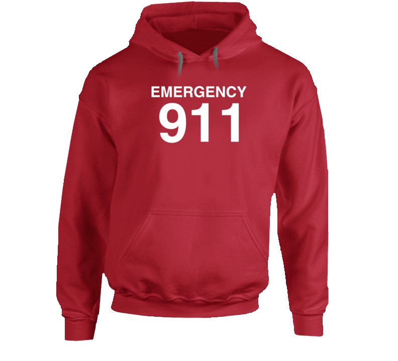 Emergency 911 Police Fire Ambulance First Responder Hoodie