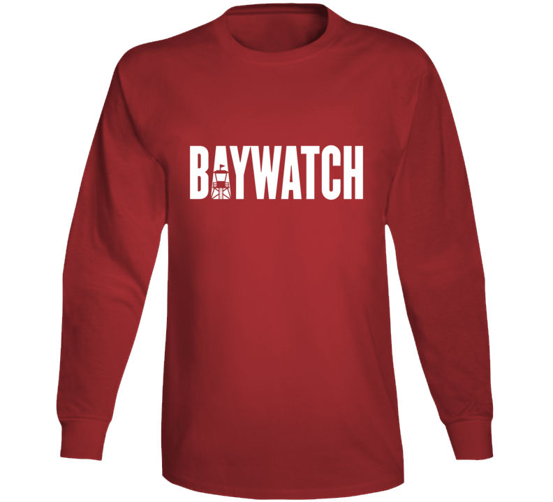 Baywatch Tv Beach L A California Usa Lifeguard Long Sleeve