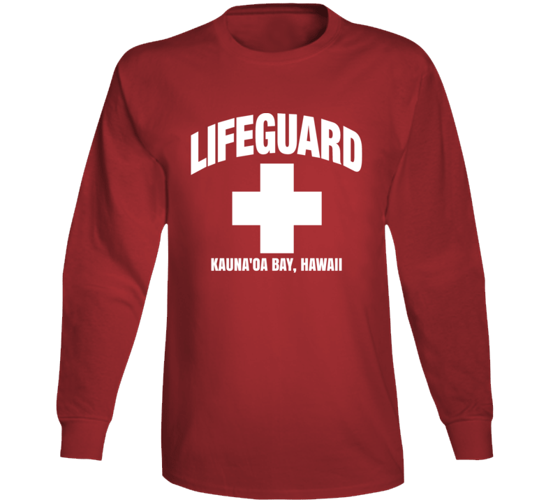 Lifeguard Kauna'oa Hawaii Beach Usa Long Sleeve