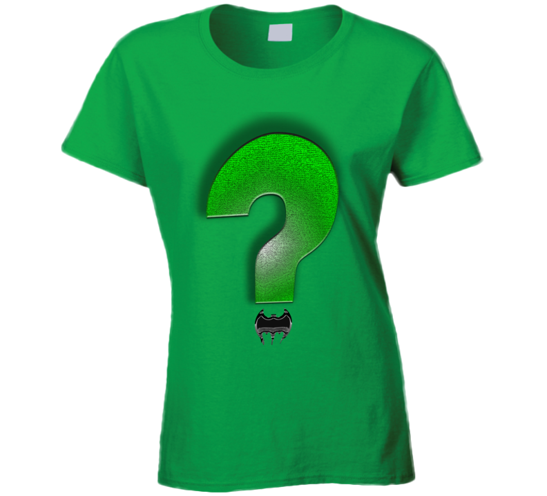 Riddler Batman Villain Legend Comic Ladies T Shirt