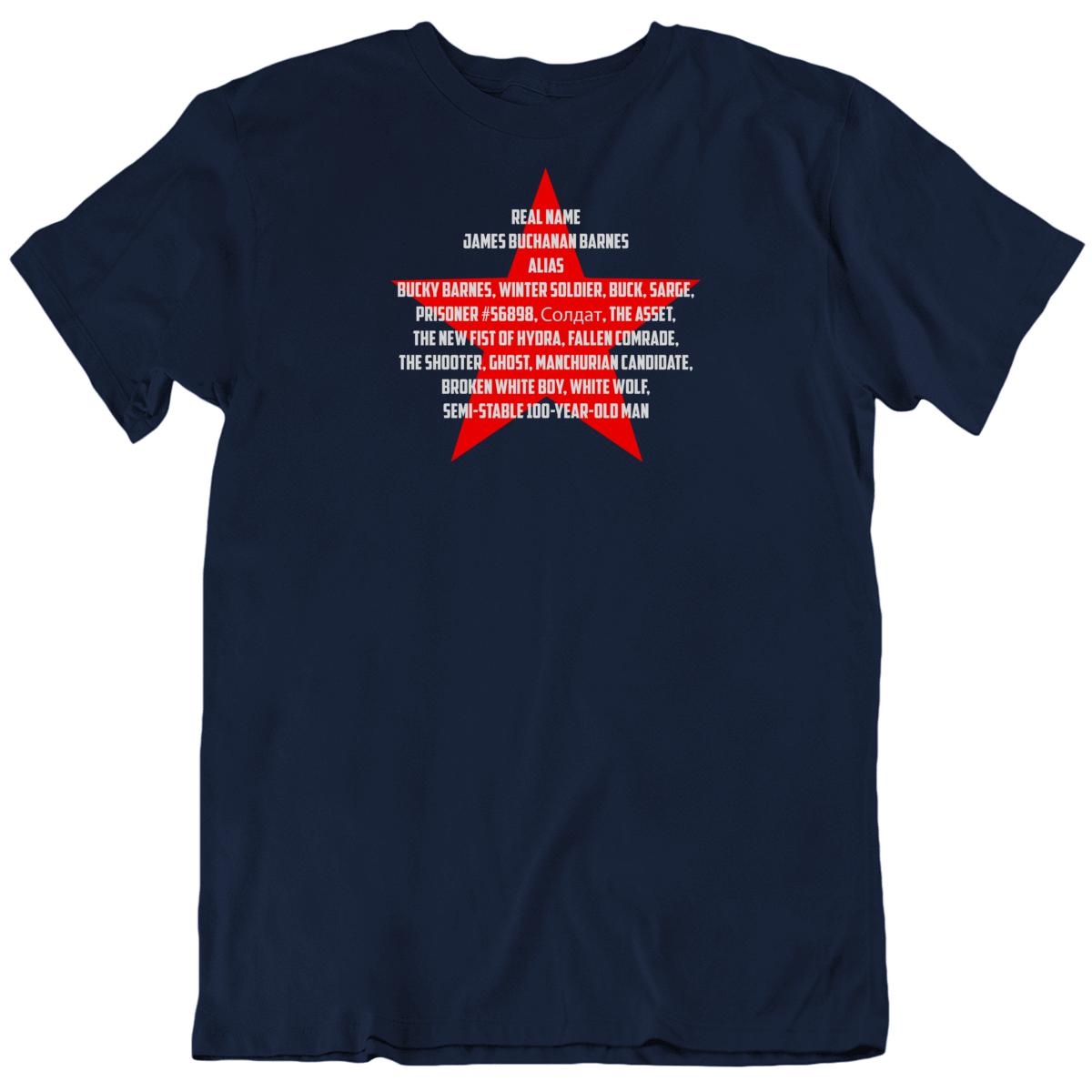 Winter Soldier Bucky Alias Fan T Shirt