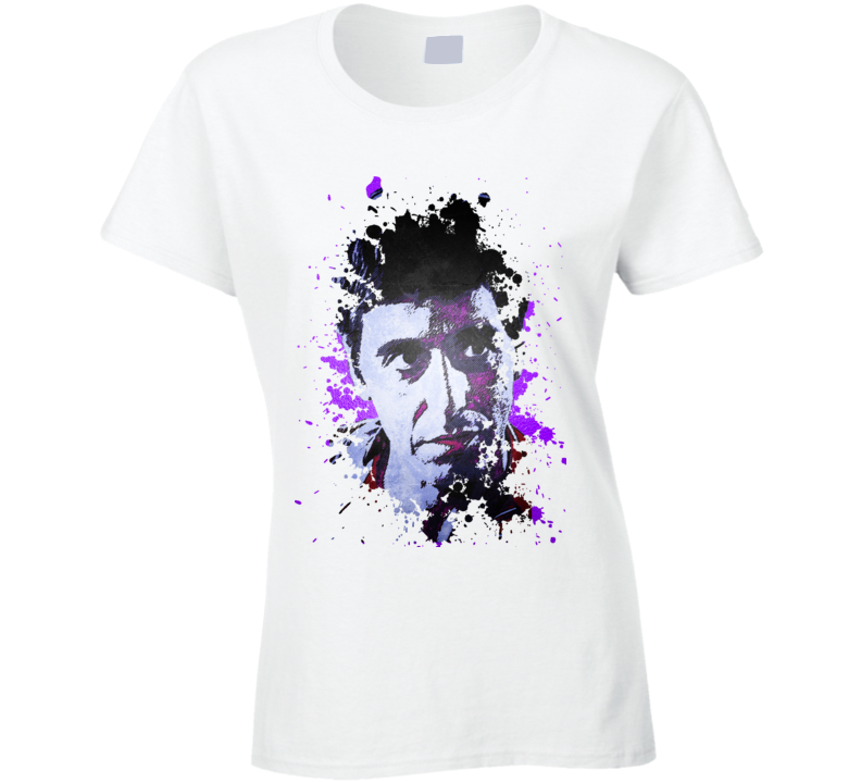 Exclusive Scarface Tony Montana Al Pacino Classic Gangster Movie Ladies T Shirt