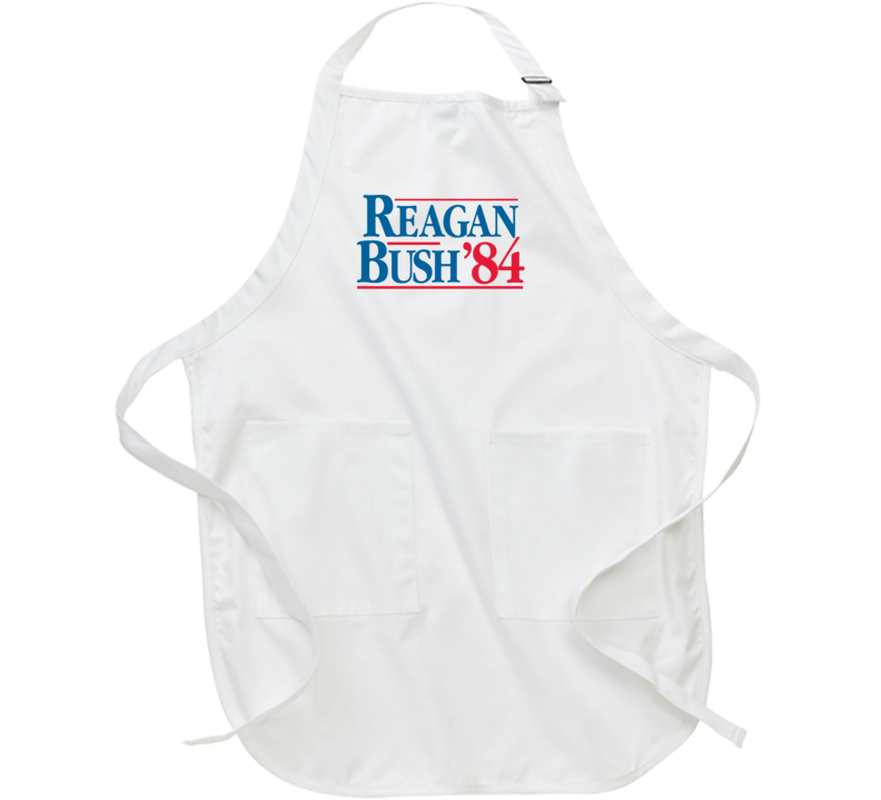 Reagan Bush 84 Usa President Election Sign Apron