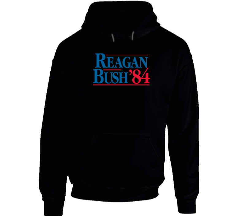 Reagan Bush 84 Usa President Vote Election Sign Hoodie