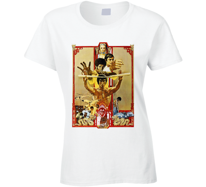 Enter The Dragon 1973 Bruce Lee Kung Fu Hong Kong Action Movie Fan Ladies T Shirt