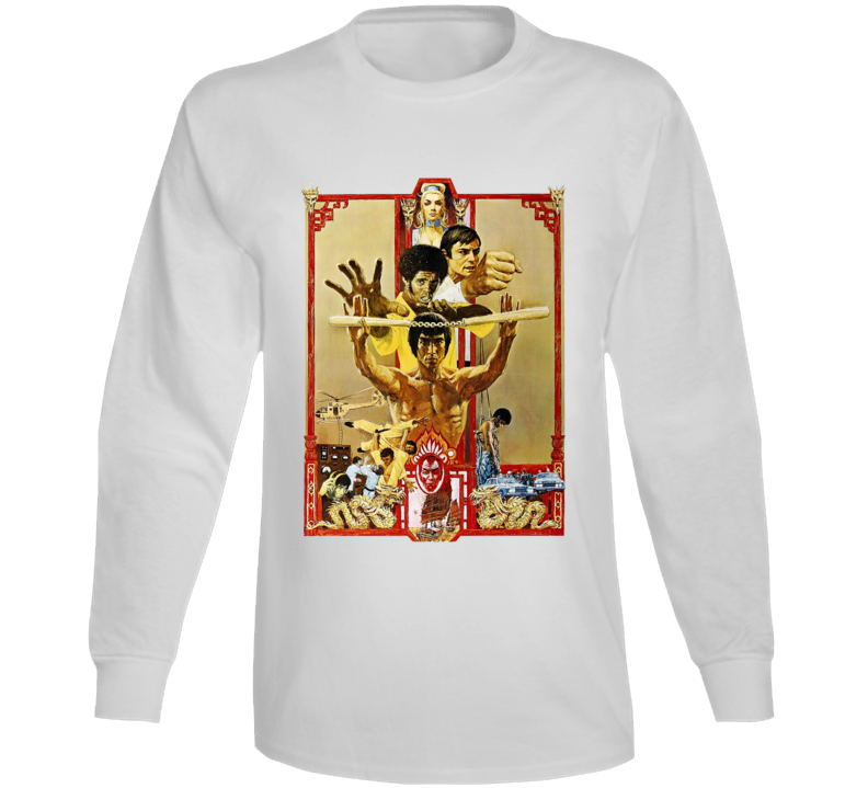 Enter The Dragon 1973 Bruce Lee Kung Fu Hong Kong Action Movie Fan Long Sleeve