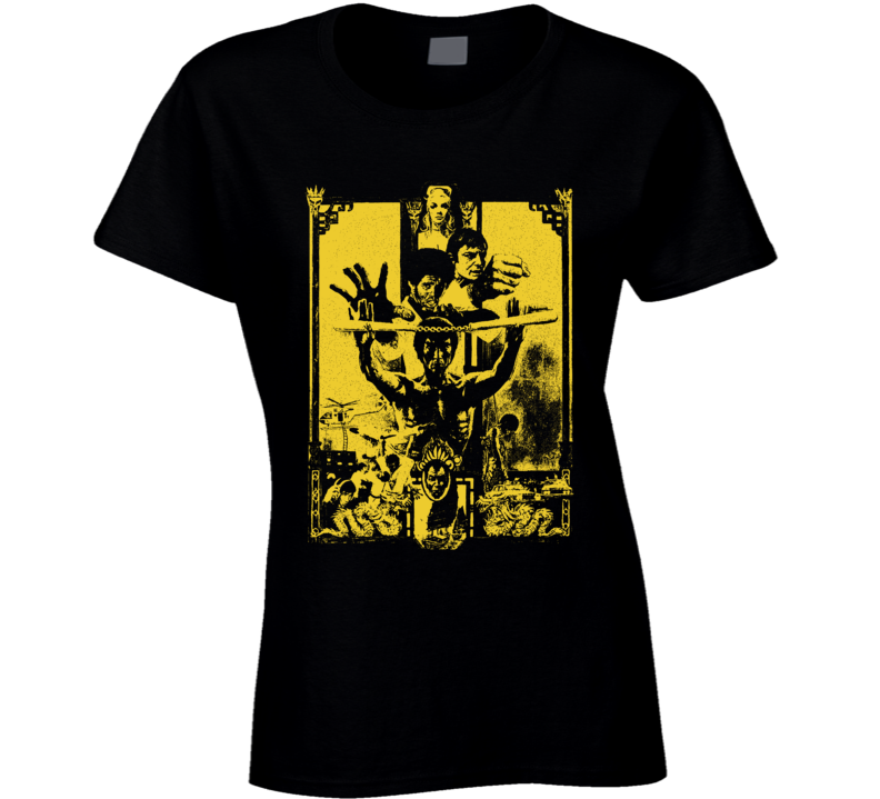 Enter The Dragon 1973 Bruce Lee Kung Fu Hong Kong Movie Fan Ladies T Shirt