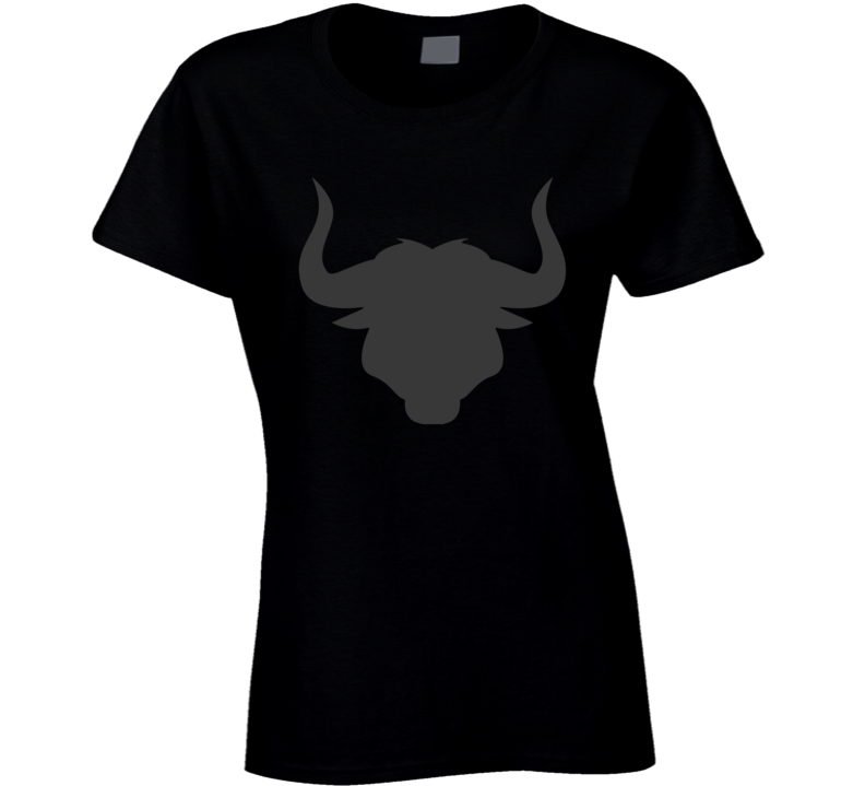 Bull Horns Trending Funny Steer Fan Ladies T Shirt