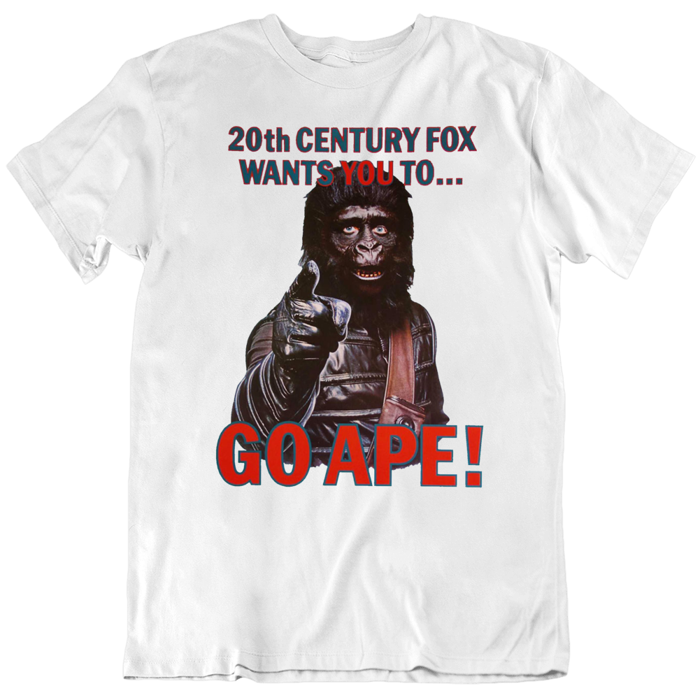 Planet Of The Apes 70s Movie Go Ape Promo Trending Fan Parody T Shirt