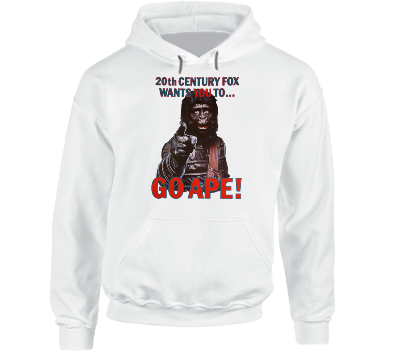 Planet Of The Apes 70s Movie Go Ape Promo Trending Fan Parody Hoodie