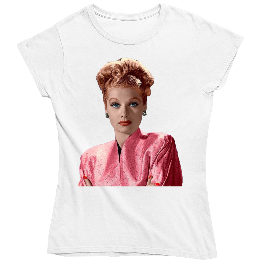 Lucille Ball I Love Lucy Icon Tv Actress Fan Ladies T Shirt