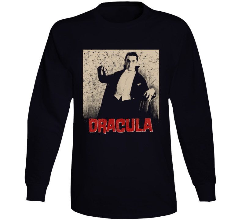 Dracula 1931 Bela Lugosi Vampire Horror Fan Long Sleeve