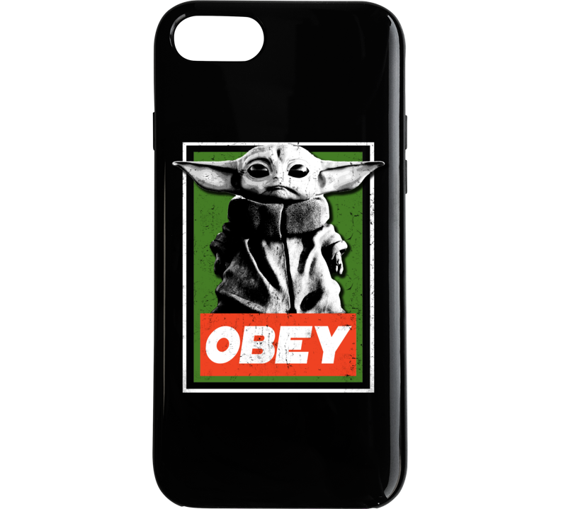 Obey Baby Yoda Funny Star Wars Parody Meme Fan Phone Case