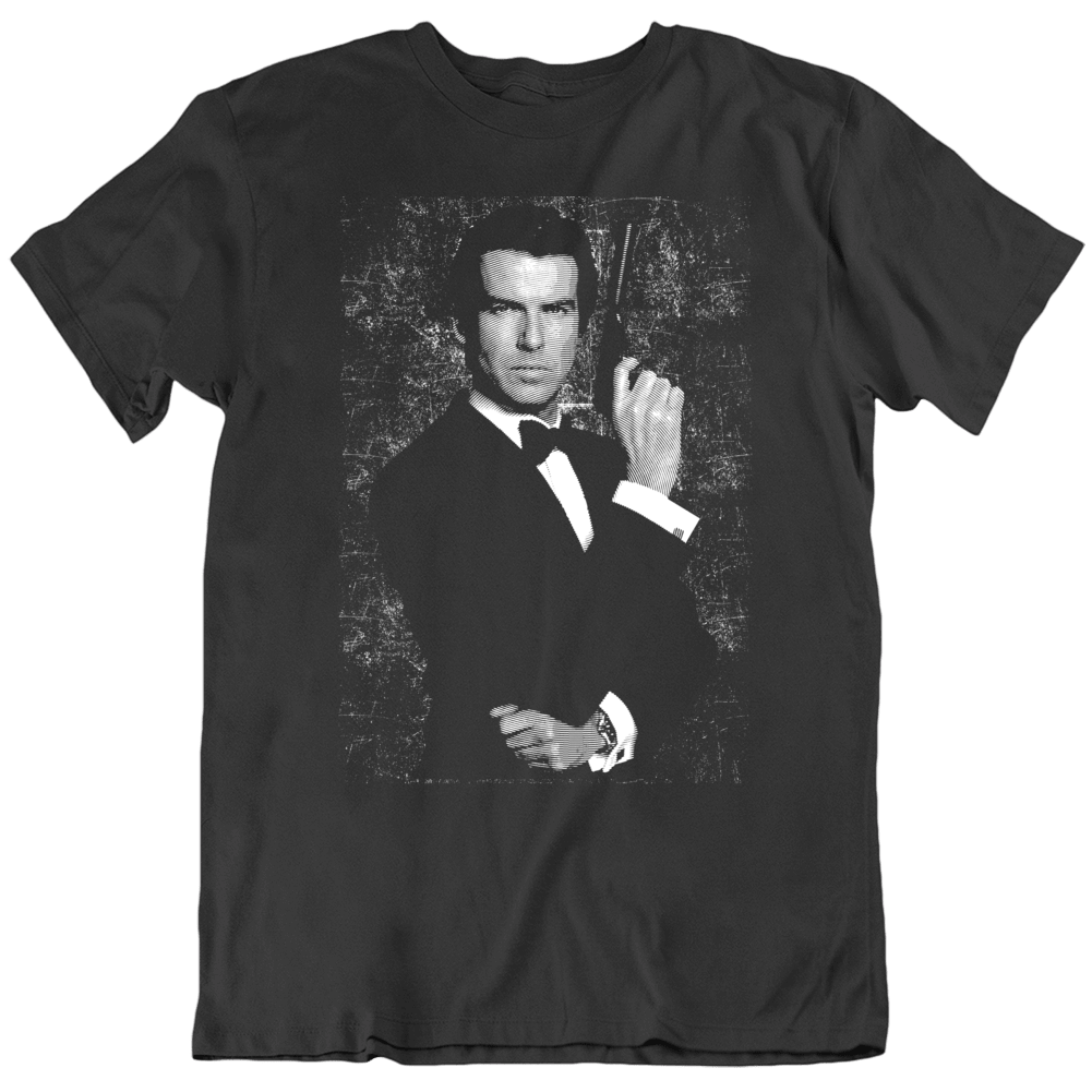 James Bond Pierce Brosnan 90s Movie Oo7 Fan T Shirt