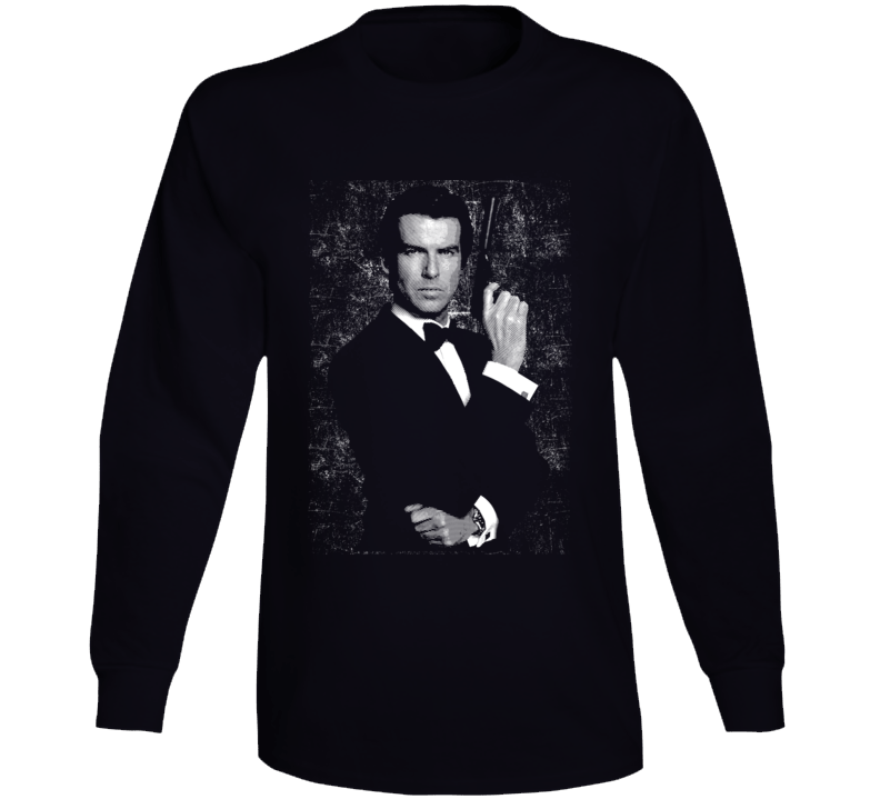 James Bond Pierce Brosnan 90s Movie Oo7 Fan Long Sleeve