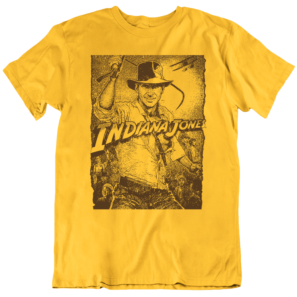 Indiana Jones 80s Movie Fan T Shirt