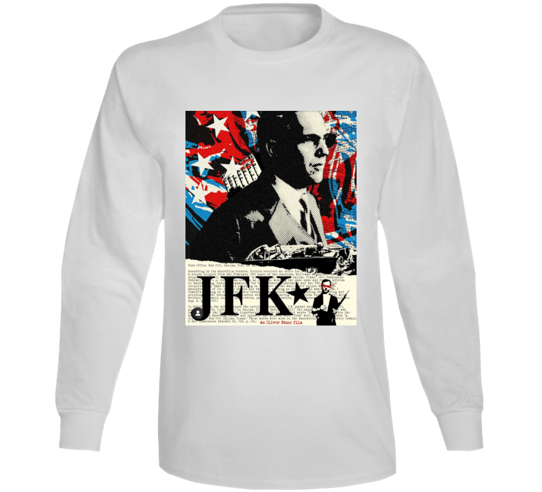 Jfk Oliver Stone Movie Kevin Costner Fan Long Sleeve