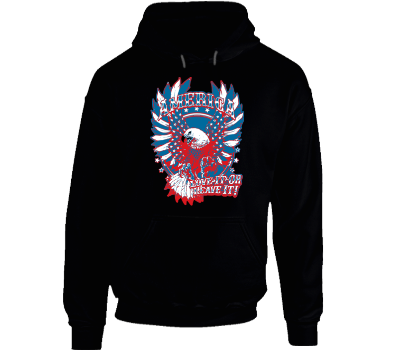 American Pride Freedom Love It Eagle Usa Hoodie