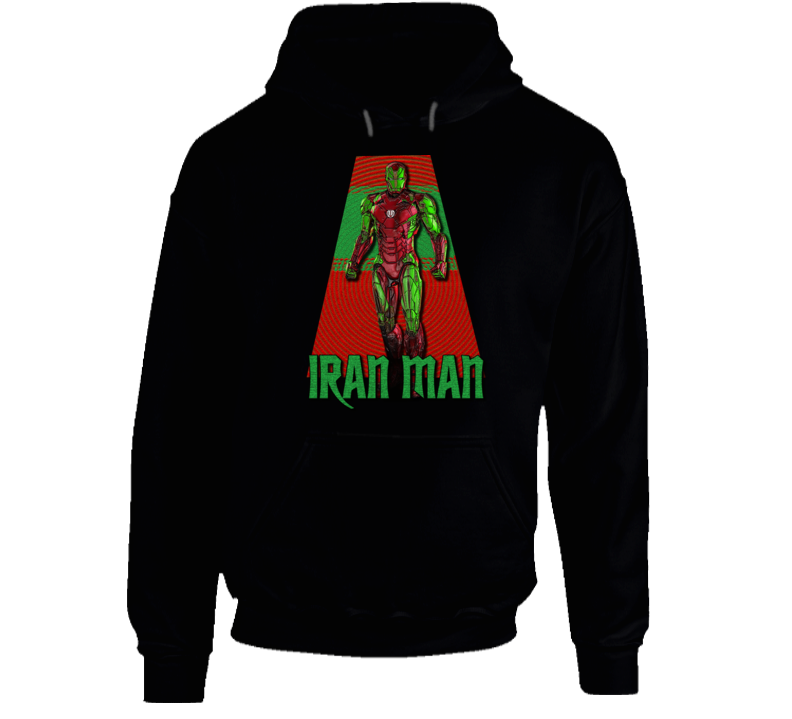 Iran Man Funny Parody Iron Man Irainian Superhero Hoodie