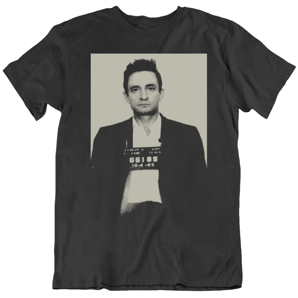 Johnny Cash Mugshot Country Music Legend T Shirt