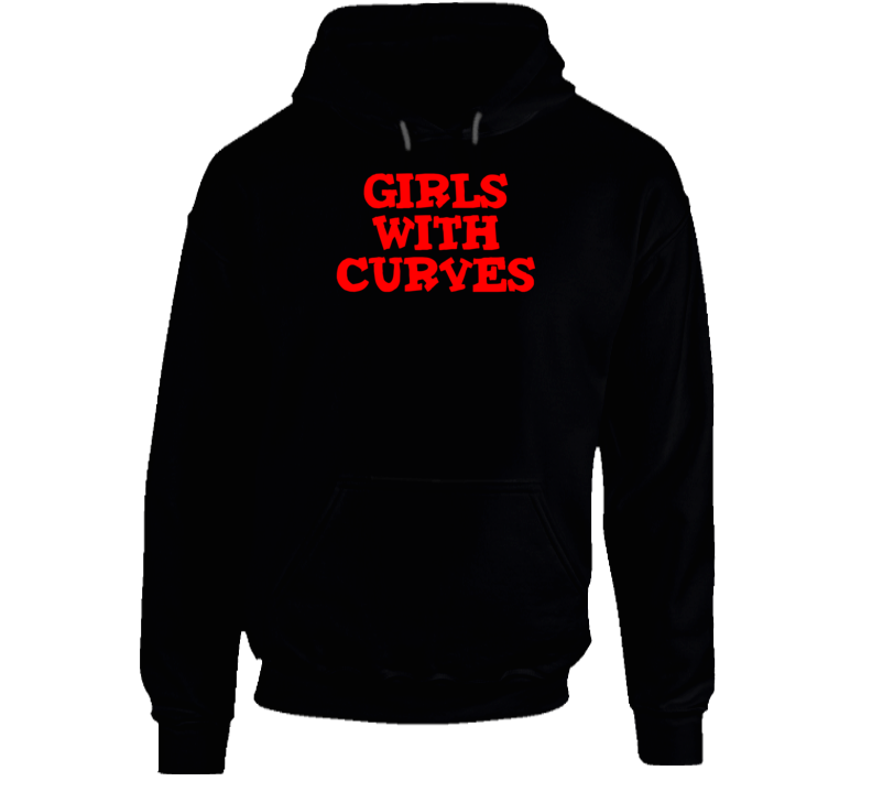 Girls With Curves Ladies Funny Gym Wear Gear Hoodie