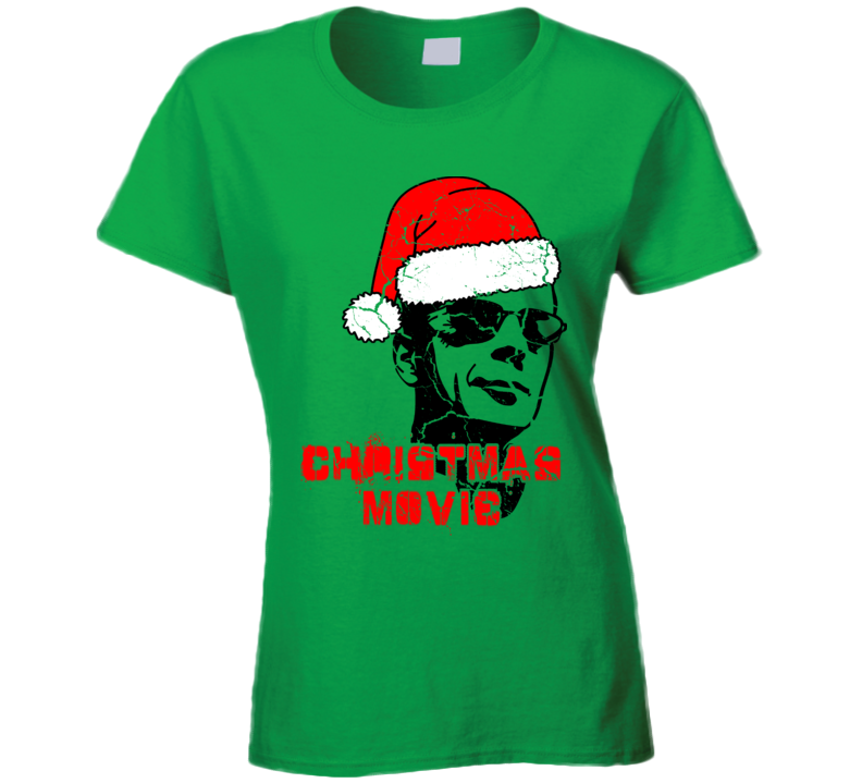 Die Hard Classic Christmas Movie Funny Parody Ladies T Shirt