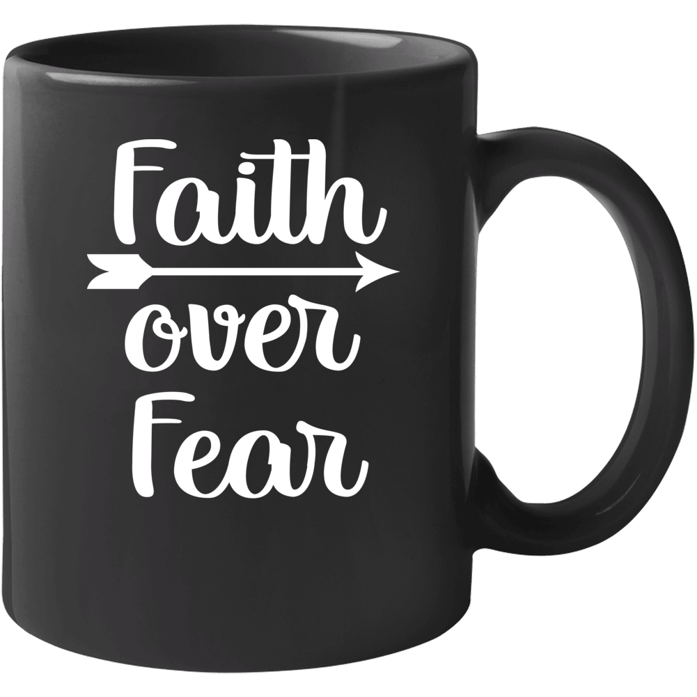 Faith Over Fear Christian Women God Mug