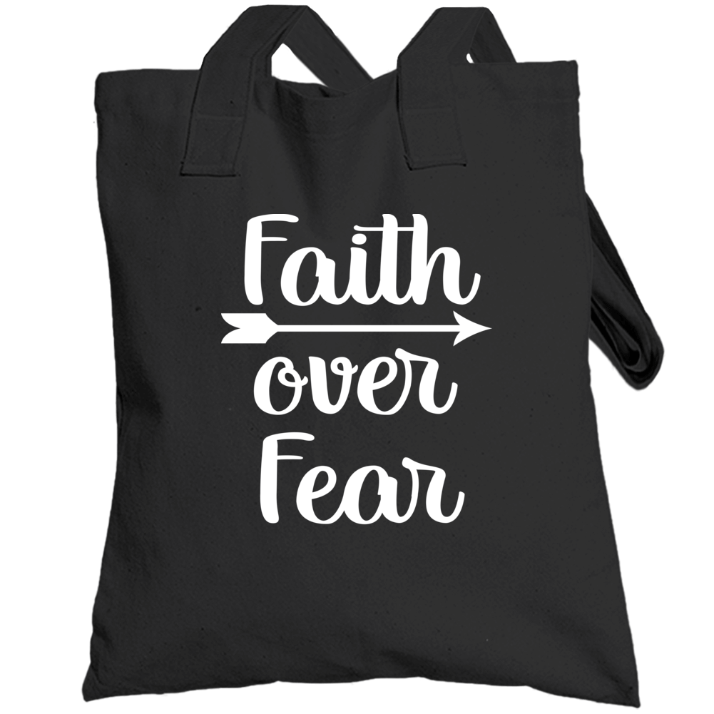 Faith Over Fear Christian Women God Totebag