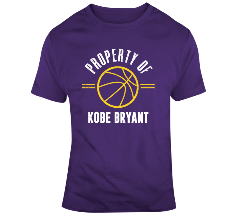 Property Of Kobe Bryant Black Mamba Basketball T Shirt