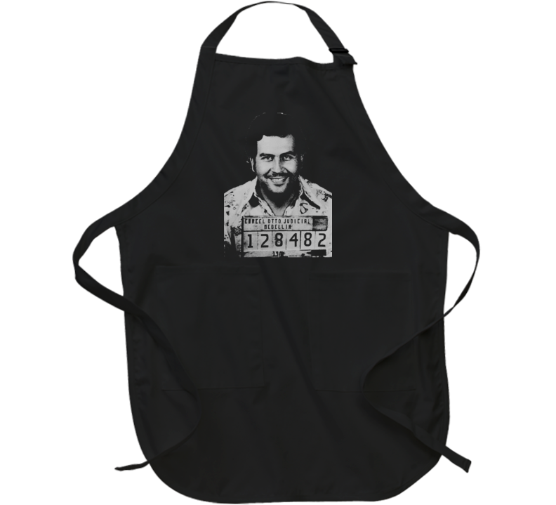 Pablo Escobar Columbian Legend Mugshot Apron