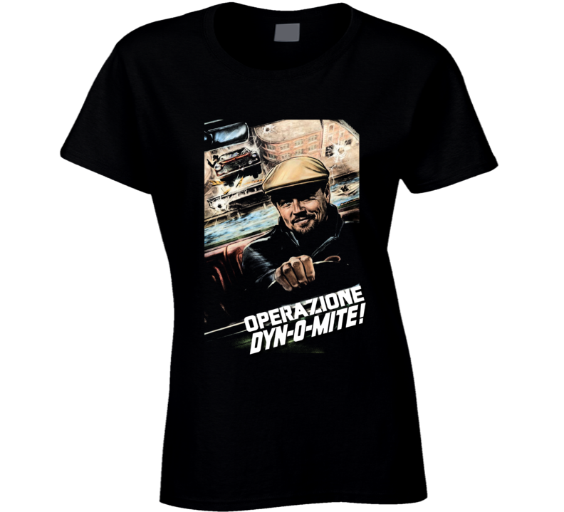 Operazione Dynomite Hollywood Leo Parody Poster Fan Ladies T Shirt