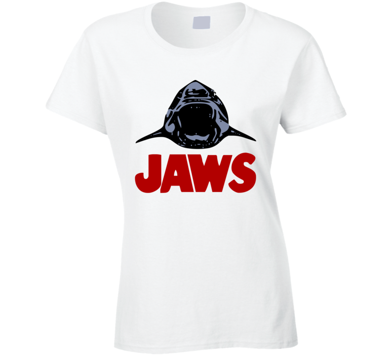 Jaws 70s Blockbuster Shark Steven Spielberg Fan Movie Ladies T Shirt