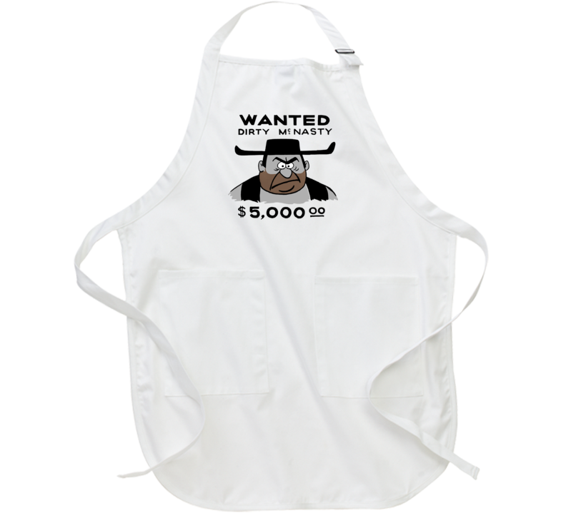 Wanted Dirty Mcnasty Woody Woodpecker Villain Funny Cartoon Apron