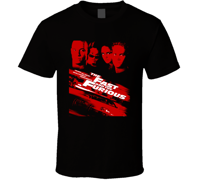 The Fast And The Furious Paul Walker Vin Diesel Movie Car T Shirt