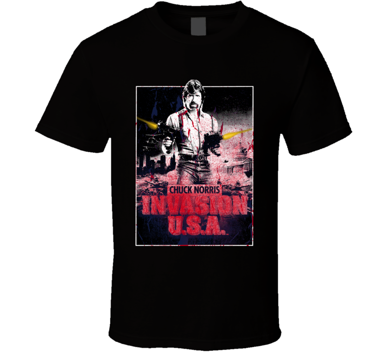 Chuck Norris Invasion Usa 80s Movie Fan T Shirt