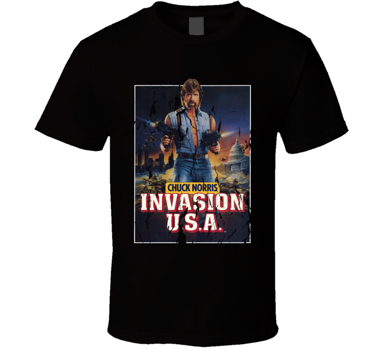 Chuck Norris Invasion Usa 80s Action Movie Fan T Shirt