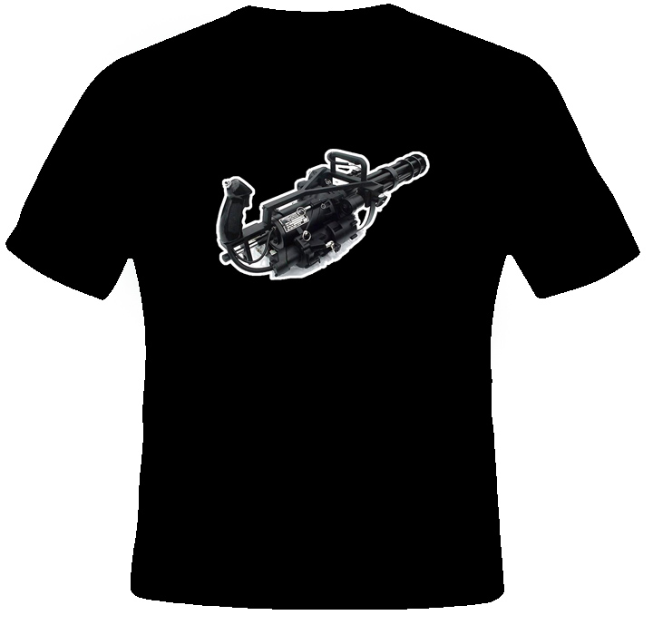 Old Painless Gatling Gun Predator t shirt