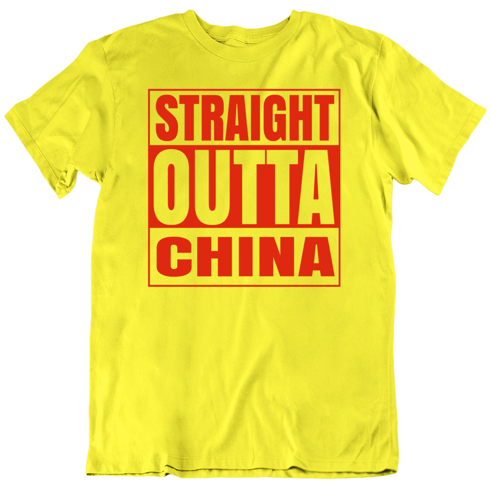 Straight Outta China City Funny Parody T Shirt