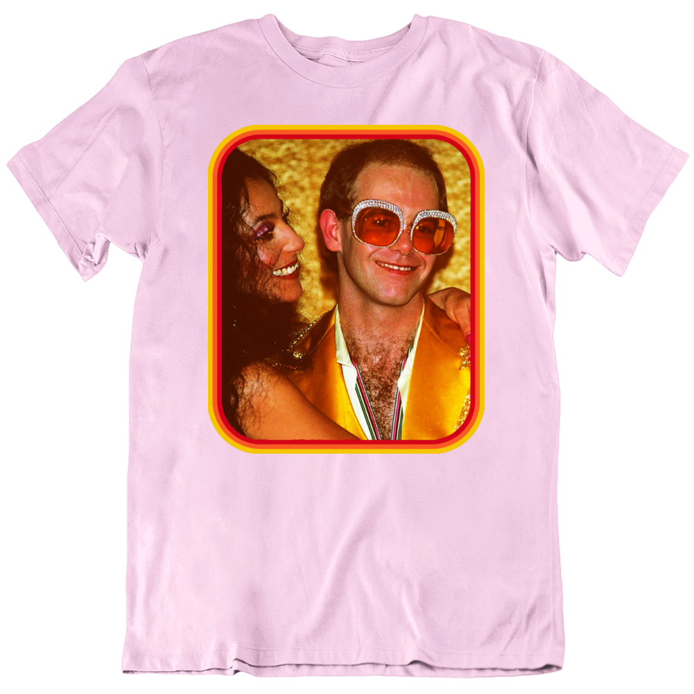 Rocketman Cher Music Love Peace 70s Fan T Shirt