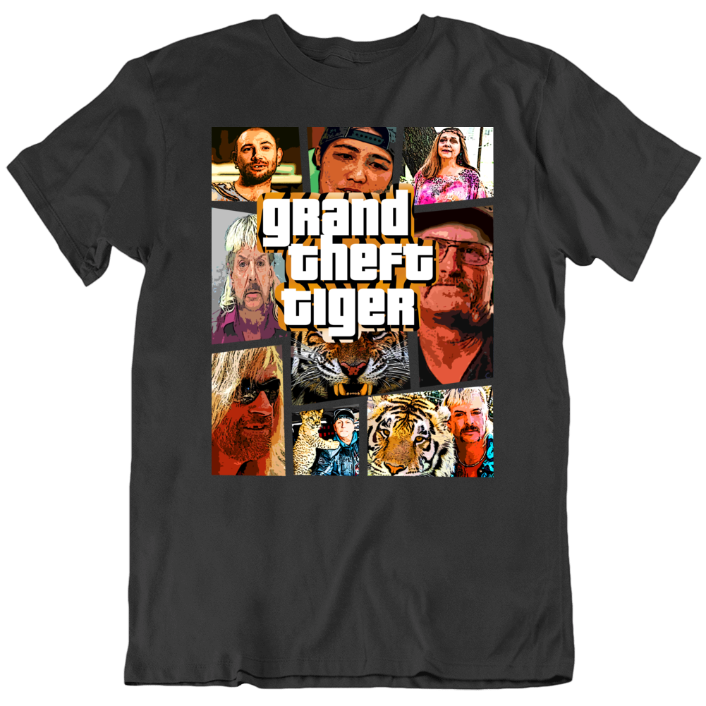 Joe Exotic Parody Grand Theft Tiger King Parody Funny T Shirt