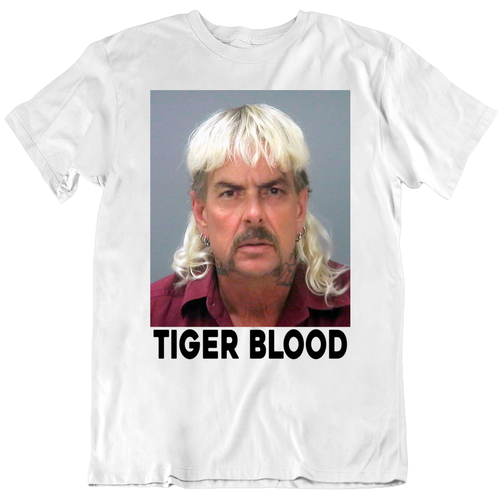 Tiger Blood Joe Exotic Charlie Sheen King Funny Parody Deepfake T Shirt