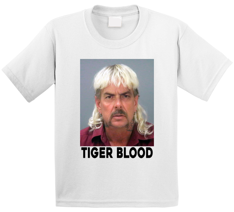 Tiger Blood Joe Exotic Charlie Sheen King Funny Parody Deepfake T Shirt