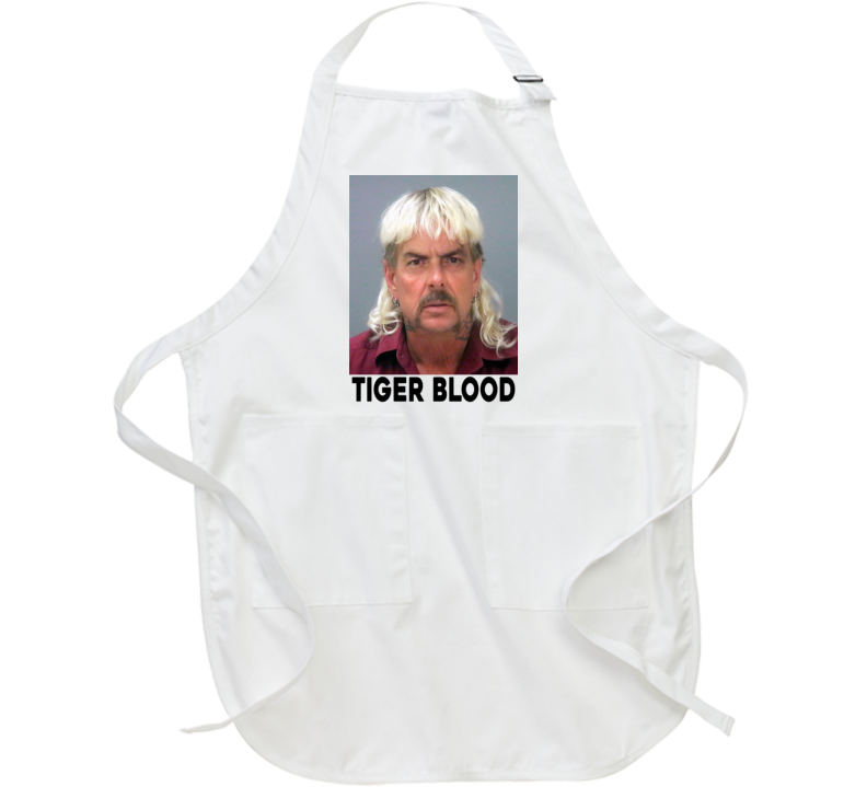 Tiger Blood Joe Exotic Charlie Sheen King Funny Parody Deepfake Apron