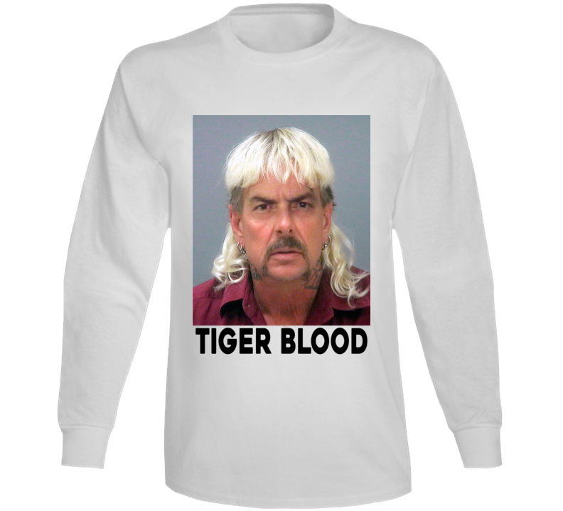 Tiger Blood Joe Exotic Charlie Sheen King Funny Parody Deepfake Long Sleeve