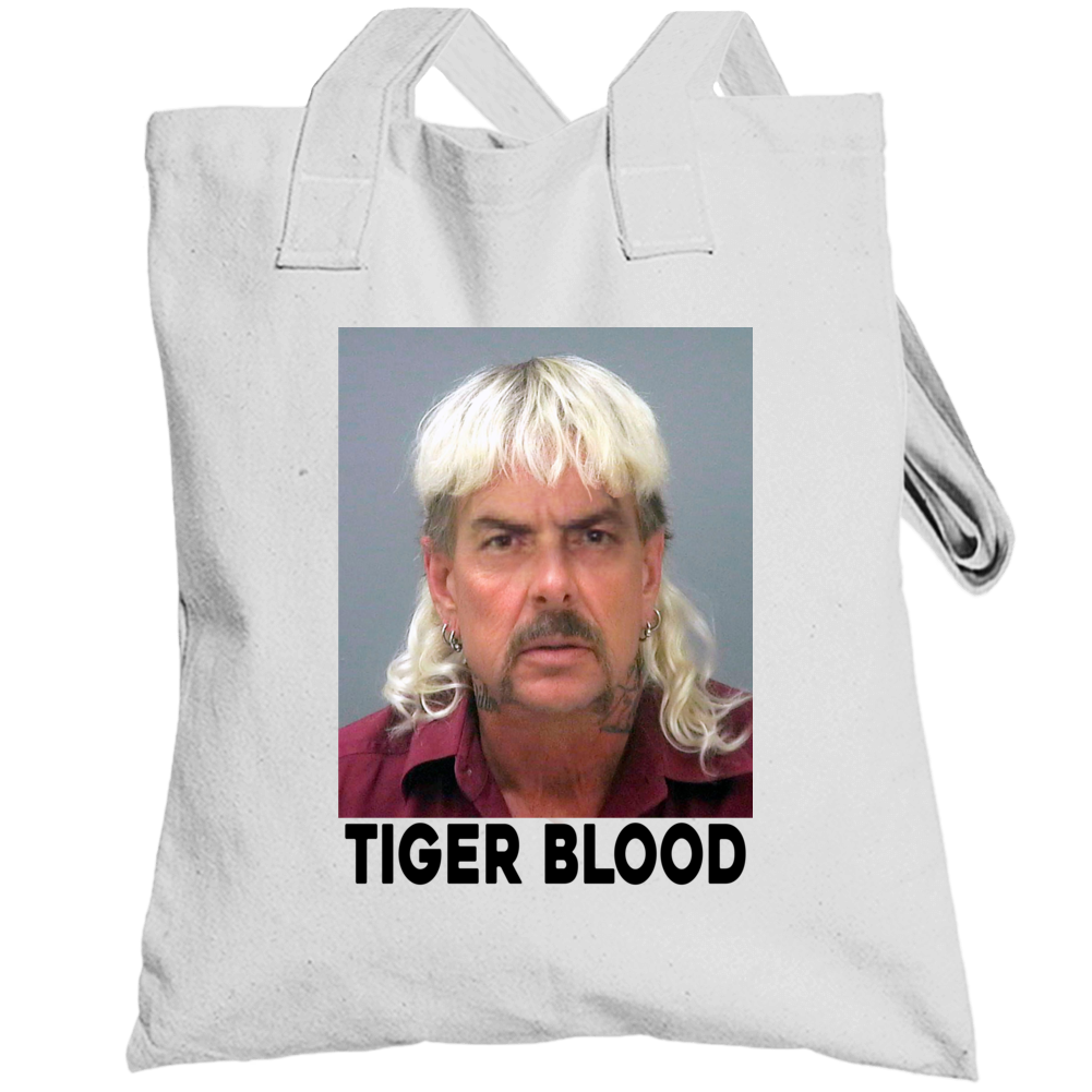 Tiger Blood Joe Exotic Charlie Sheen King Funny Parody Deepfake Totebag