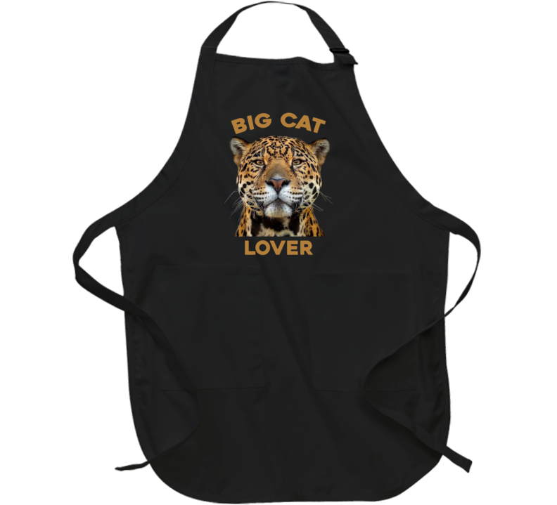 Big Cat Lover Cheetah Lion Tiger Lynx Bobcat Animal Fan Apron