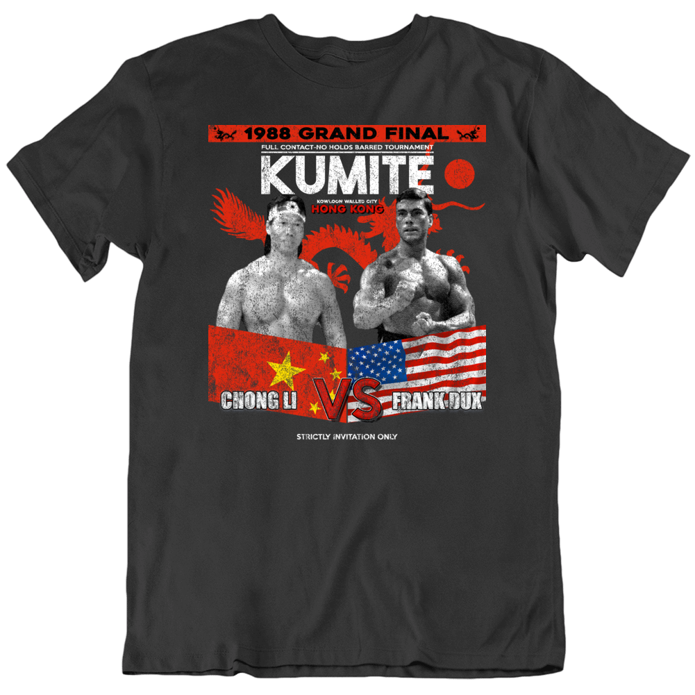 Bloodsport Kumite Jean-claude Van Damme Karate Mma Movie Fan T Shirt