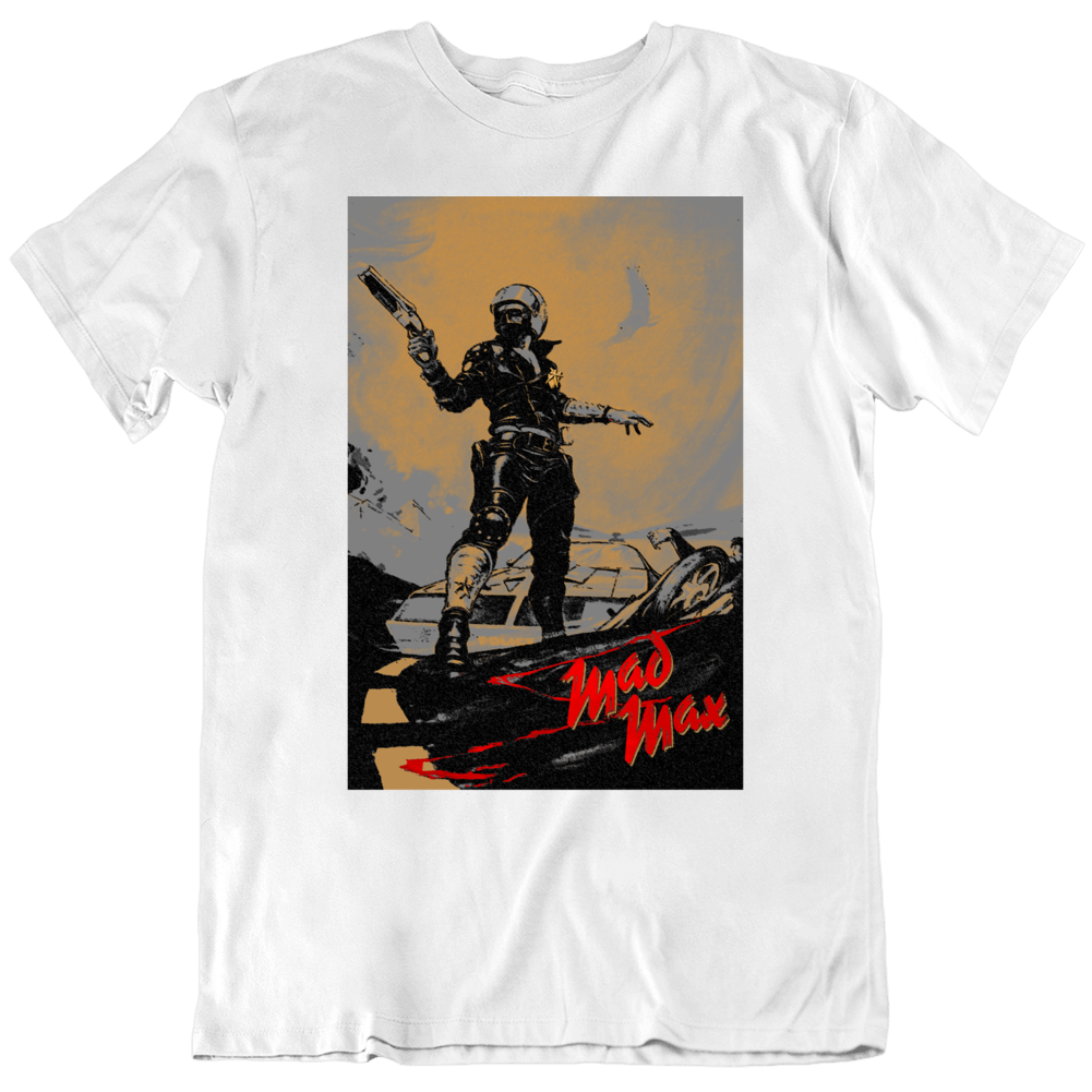 Mad Max Mel Gibson 70s Australian Classic Movie Fan T Shirt