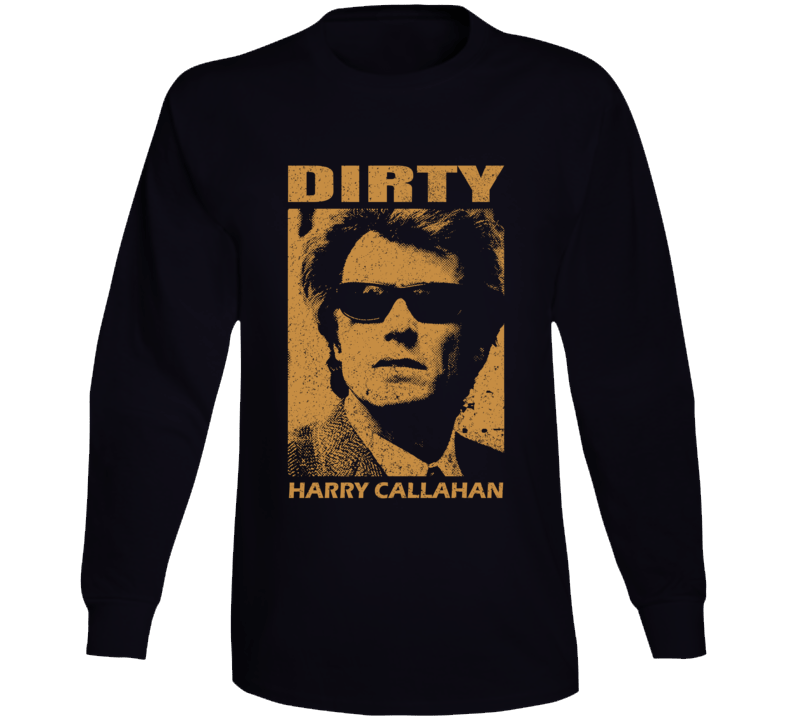 Dirty Harry Callahan Clint Eastwood 70s Movie Fan Long Sleeve