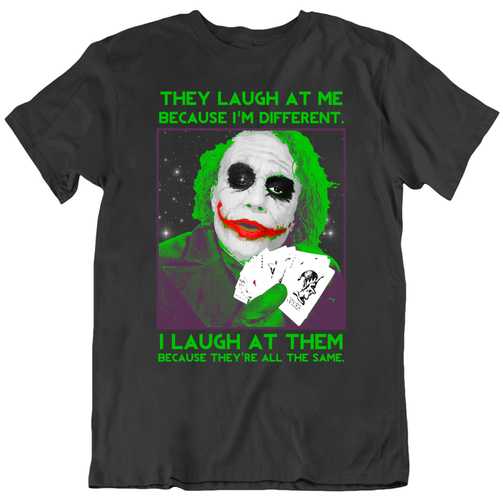 Joker Health Ledger Dark Knight Batman Fan T Shirt